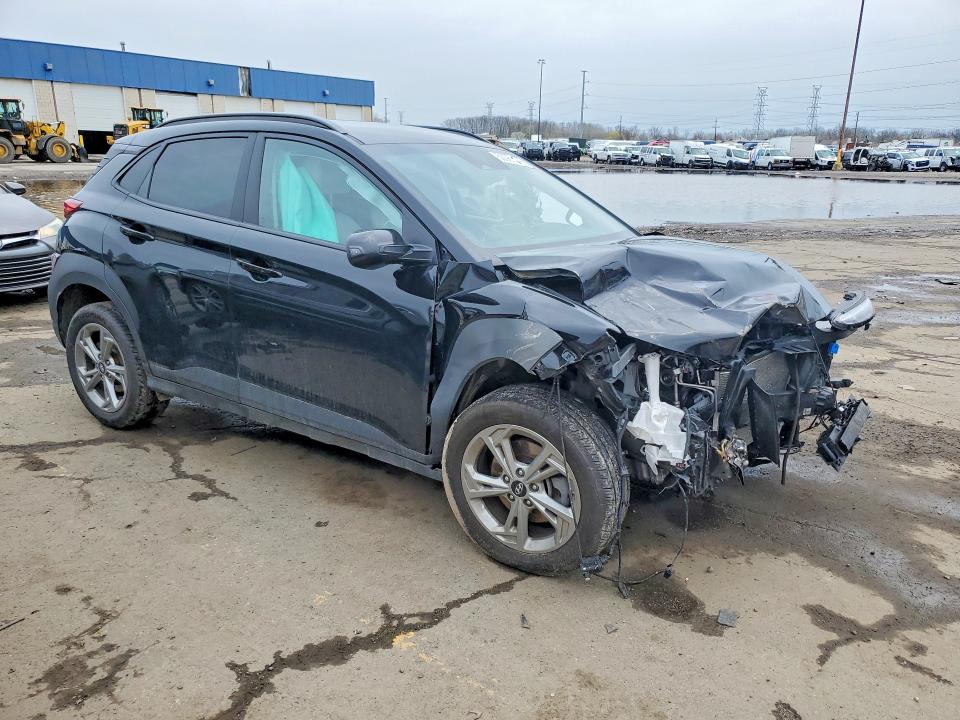 2023 Hyundai Kona VIN KM8K6CAB2PU059378 COPART salvage auction — FRONT END, Oh - Cert Of Title-Salvage, sold $1,100 on 2026-07-10 (photo 4)