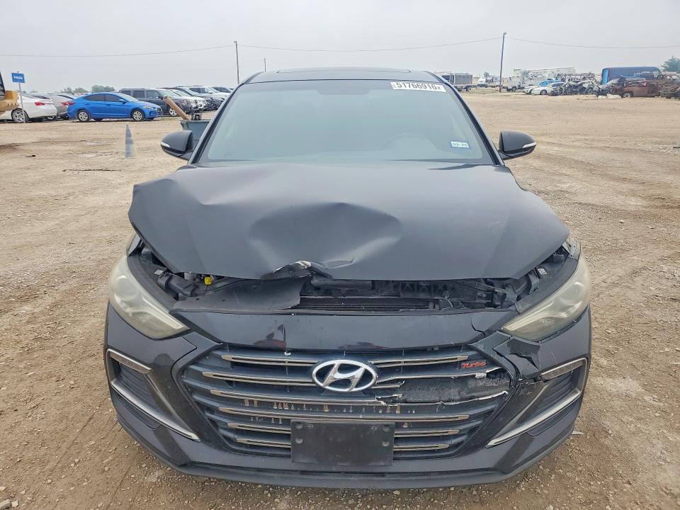2018 Hyundai Elantra VIN KMHD04LB3JU482927 COPART salvage auction — FRONT END, Tx - Salvage Vehicle Title, sold $3,550 on 2026-07-15 (photo 5)
