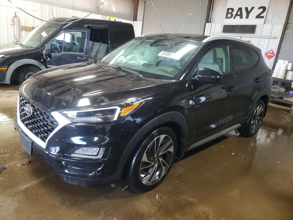 2021 Hyundai Tucson VIN KM8J3CAL1MU318810 COPART salvage auction — FRONT END, Il - Salvage Certificate, sold $4,050 on 2026-07-07 (photo 1)