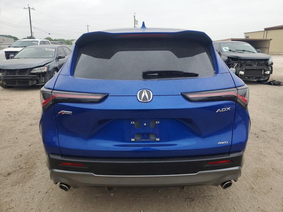 2025 Acura Adx VIN 3HDSA2H55SM711290 COPART salvage auction — SIDE, Tx - Salvage Vehicle Title, sold $15,100 on 2026-07-30 (photo 6)