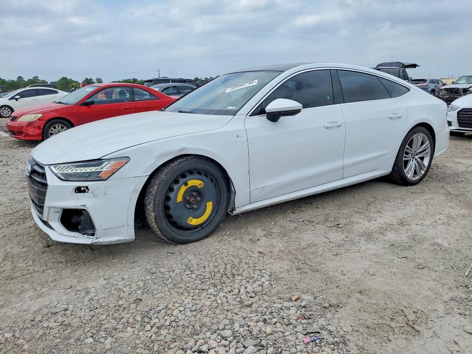 2019 Audi VIN WAUU2AF20KN112407 COPART salvage auction — FRONT END, Tx - Salvage Vehicle Title, sold $10,700 on 2026-07-20 (photo 1)