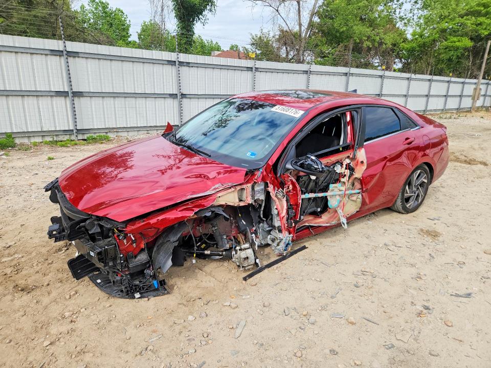 2025 Hyundai Elantra VIN KMHLS4DGXSU978468 COPART salvage auction — SIDE, VA - CERT OF TITLE - SALVAGE, sold $125 on 2026-07-21 (photo 1)
