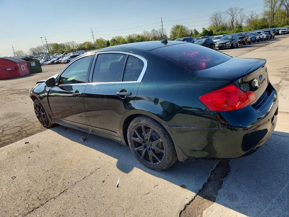 2013 Infiniti G37 VIN JN1CV6AR7DM353836 COPART salvage auction — FRONT END, In - Certificate Of Title, sold $525 on 2026-07-06 (photo 2)