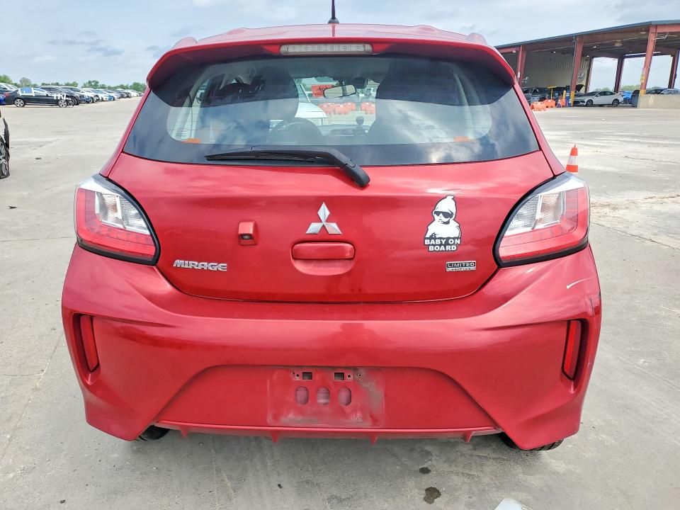 2022 Mitsubishi Mirage VIN ML32AUHJ4NH009774 COPART salvage auction — FRONT END, Tx - Salvage Vehicle Title, sold $1,400 on 2026-07-06 (photo 6)