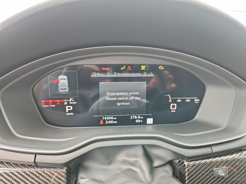2024 Audi Rs5 VIN WAUB4CF59RA114438 COPART salvage auction — FRONT END, Va - Cert Of Title - Salvage, sold $14,000 on 2026-07-15 (photo 9)