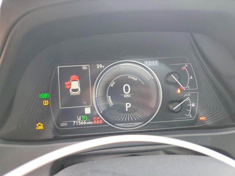 2020 Lexus Ux 250h VIN JTHP9JBH0L2024075 COPART salvage auction — ALL OVER, Va - Cert Of Title - Salvage, sold $3,050 on 2026-07-29 (photo 9)