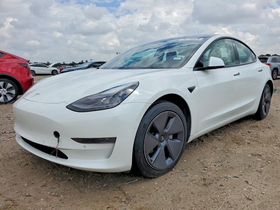 2021 Tesla Model 3 VIN 5YJ3E1EA5MF054164 COPART salvage auction — REAR END, Tx - Salvage Vehicle Title, sold $6,700 on 2026-07-17 (photo 1)