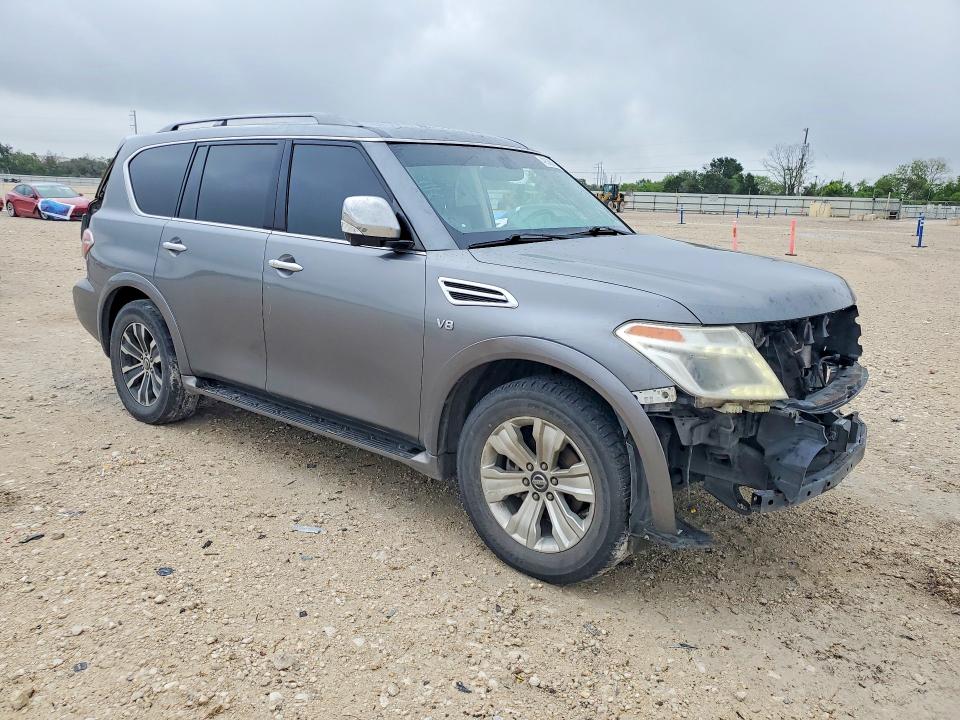 2017 Nissan Armada VIN JN8AY2NC6H9502700 COPART salvage auction — FRONT END, Tx - Salvage Vehicle Title, sold $1,050 on 2026-07-23 (photo 4)
