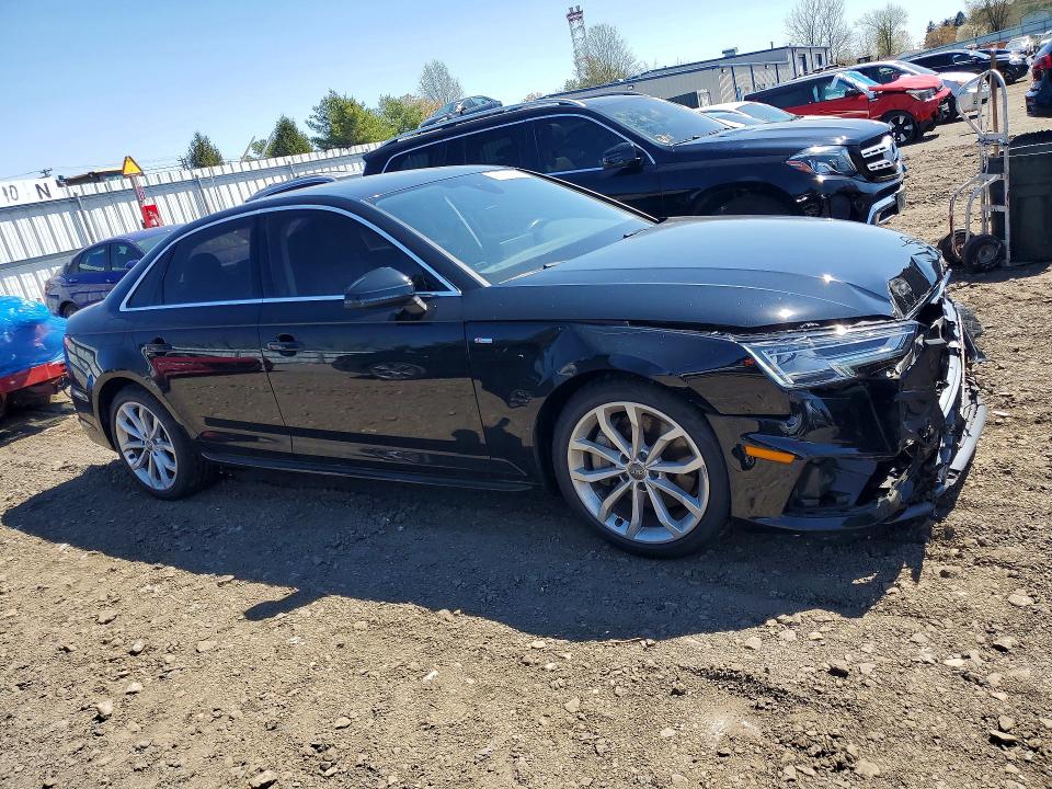 2019 Audi A4 VIN WAUENAF46KN001695 COPART salvage auction — FRONT END, Md - Cert Of Salvage > 75% Damage, sold $8,200 on 2026-07-27 (photo 4)