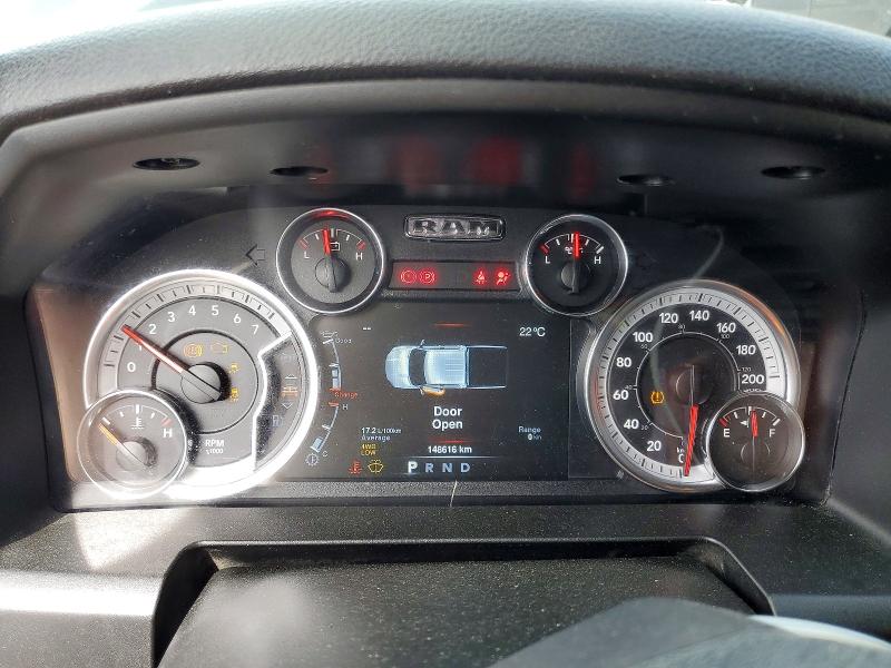 2021 Ram 1500 VIN 1C6RR7LT9MS593726 COPART salvage auction — FRONT END, ON - PERMIT IRREPAIRABLE, sold $3,250 on 2026-07-09 (photo 9)