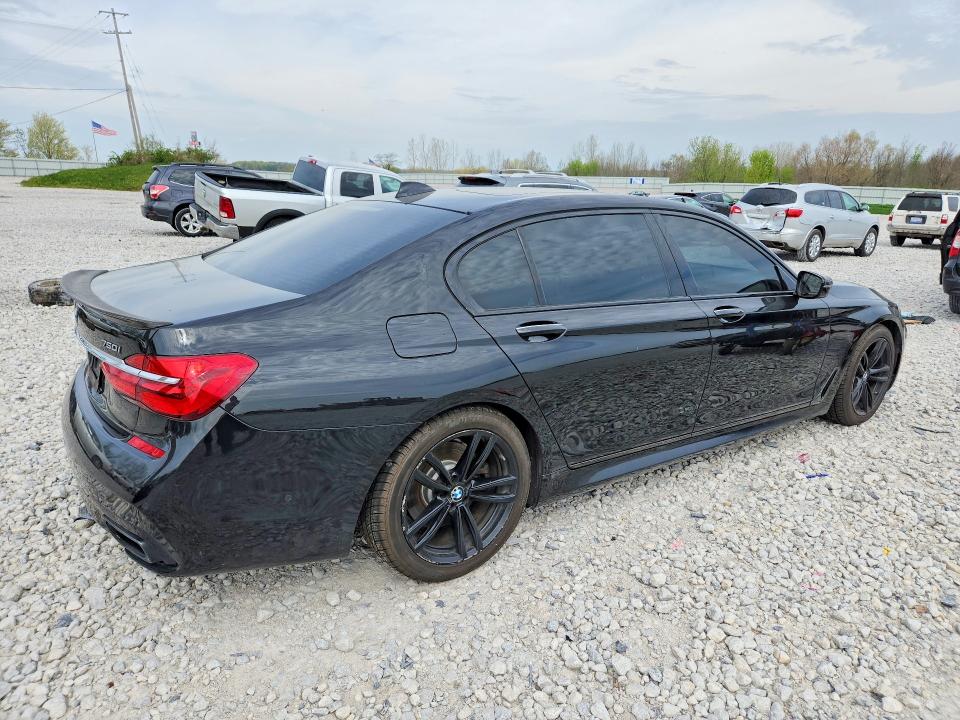 2016 BMW 7er VIN WBA7F2C56GGE12389 COPART salvage auction — WATER/FLOOD, Mi - Cert Of Title-Flood Vehicle, sold $5,700 on 2026-07-02 (photo 3)