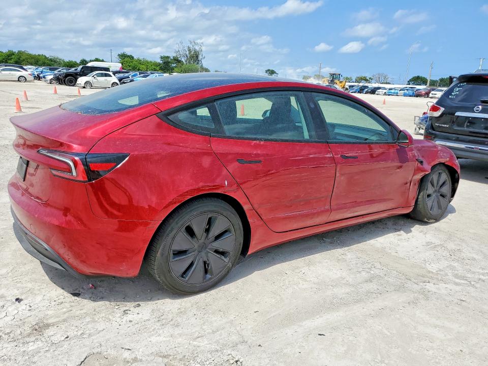 2025 Tesla Model 3 VIN 5YJ3E1EA0SF977746 COPART salvage auction — FRONT END, Salvage Title, sold $14,100 on 2026-07-13 (photo 3)