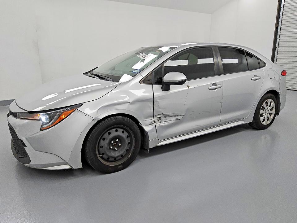 2021 Toyota Corolla VIN JTDEPMAE8MJ187183 COPART salvage auction — SIDE, Tx - Salvage Vehicle Title, sold $225 on 2026-07-30 (photo 1)