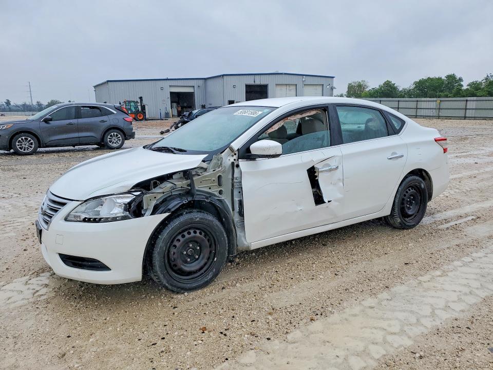 2013 Nissan Sentra VIN 3N1AB7AP6DL693154 COPART salvage auction — SIDE, Tx - Salvage Vehicle Title, sold $1,400 on 2026-07-09 (photo 1)