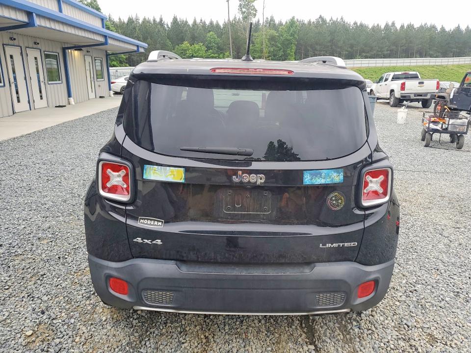 2016 Jeep Renegade VIN ZACCJBDT7GPD52264 COPART salvage auction — FRONT END, Nc - Salvage Certificate Of Title, sold $1,750 on 2026-08-06 (photo 6)