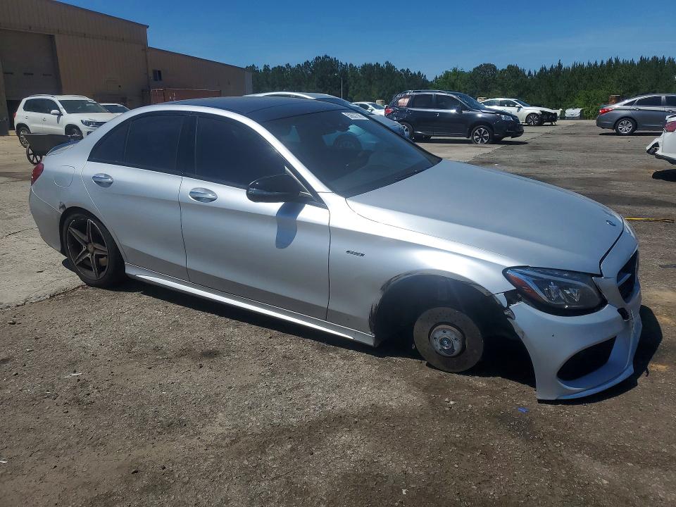 2016 Mercedes-benz C-klasse VIN 55SWF6EB8GU142886 COPART salvage auction — FRONT END, Sc - Cert Of Title-Salvage, sold $6,600 on 2026-07-03 (photo 4)