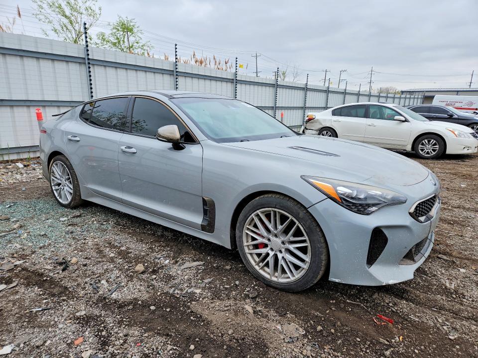 2018 Kia Stinger VIN KNAE45LC5J6036520 COPART salvage auction — FRONT END, Il - Salvage Certificate, sold $3,600 on 2026-07-10 (photo 4)
