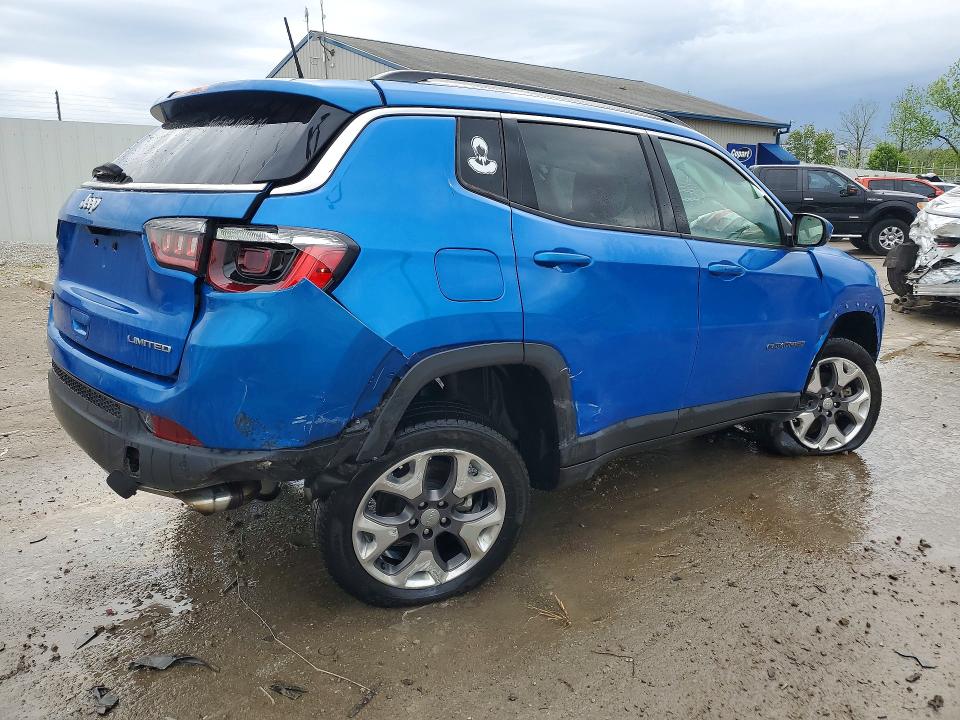 2021 Jeep Compass VIN 3C4NJCCB7MT526457 COPART salvage auction — REAR END, Ky - Bill Of Sale/Part Only/No Titl, sold $2,450 on 2026-07-02 (photo 3)