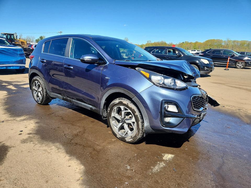 2021 Kia Sportage VIN KNDPMCAC7M7866126 COPART salvage auction — FRONT END, Ct - Cert Of Title-Salvage, sold $2,700 on 2026-07-14 (photo 4)