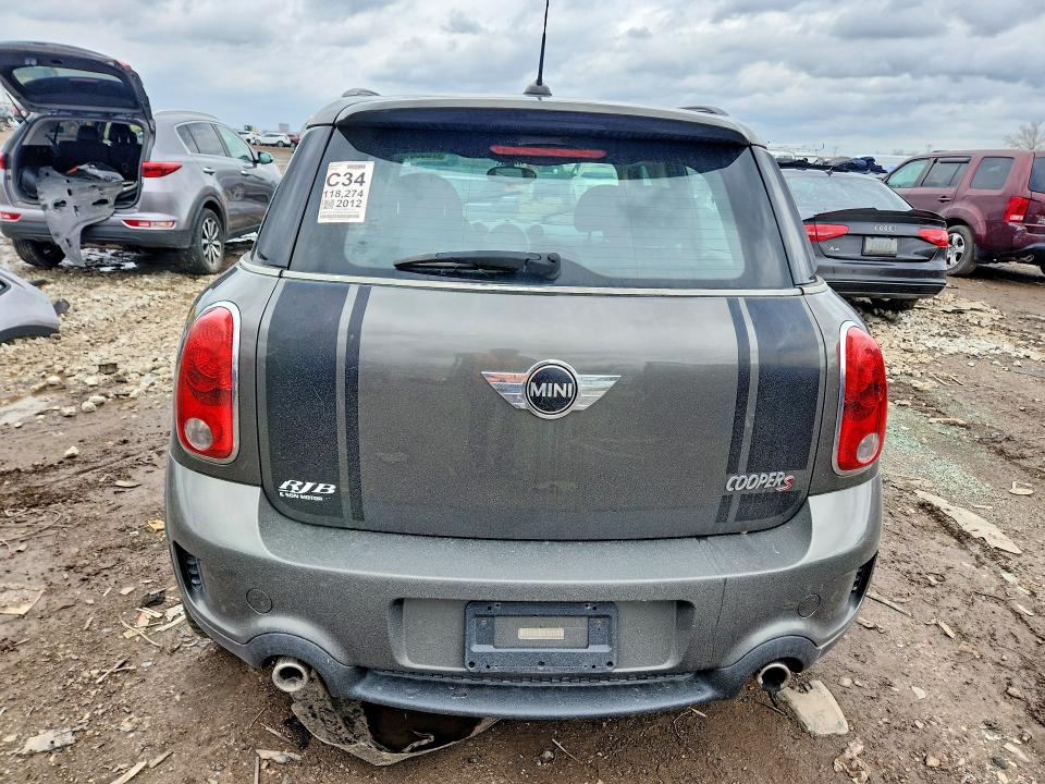2012 Mini Cooper VIN WMWZC5C50CWL58040 COPART salvage auction — FRONT END, Fl - Certificate Of Title (P), sold $725 on 2026-07-20 (photo 6)