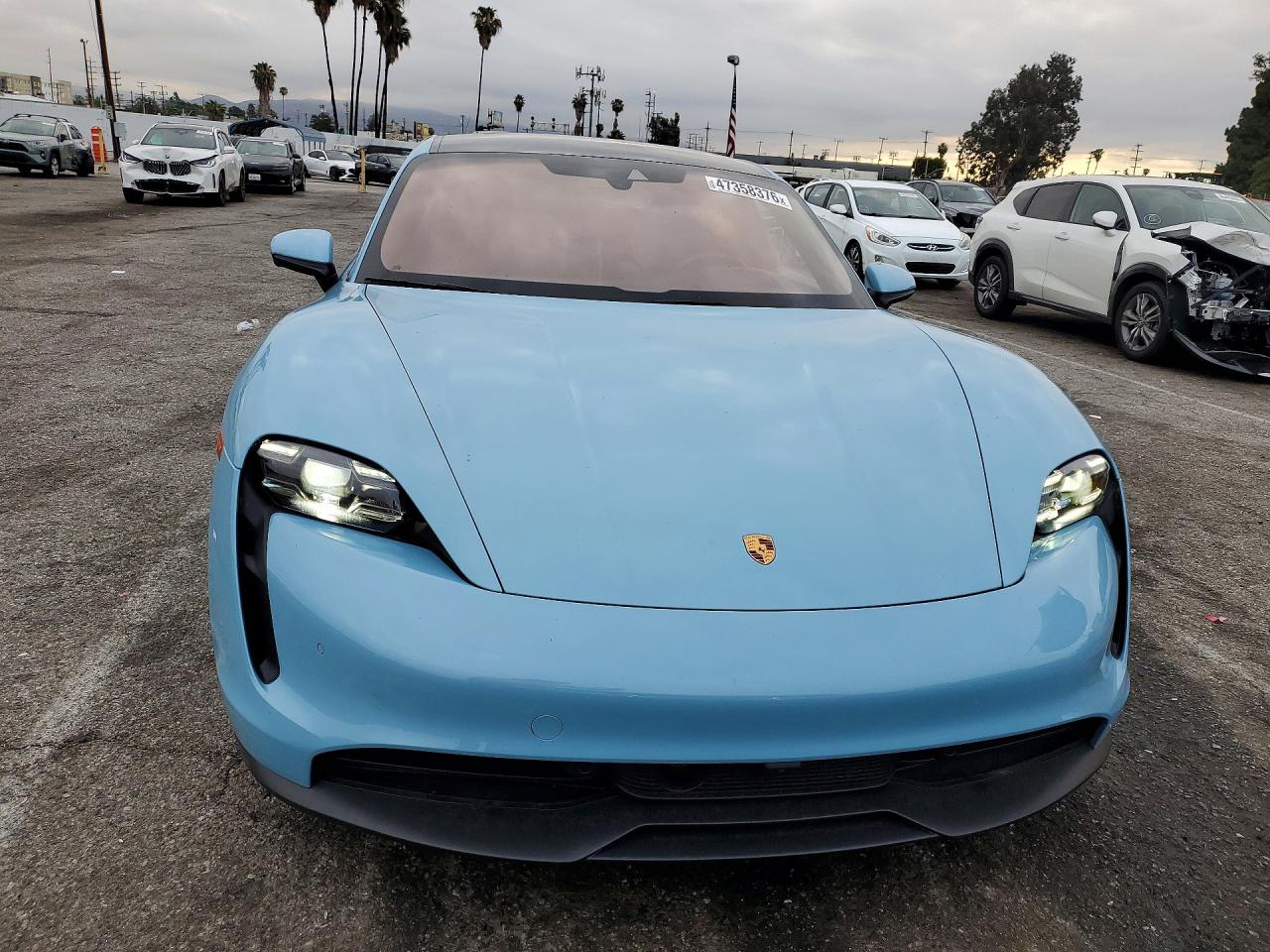 2024 Porsche Taycan VIN WP0AB2Y10RSA35827 COPART salvage auction — Minor Dent/Scratches, CA - SALVAGE CERTIFICATE, sold $40,750 on 2026-07-09 (photo 5)