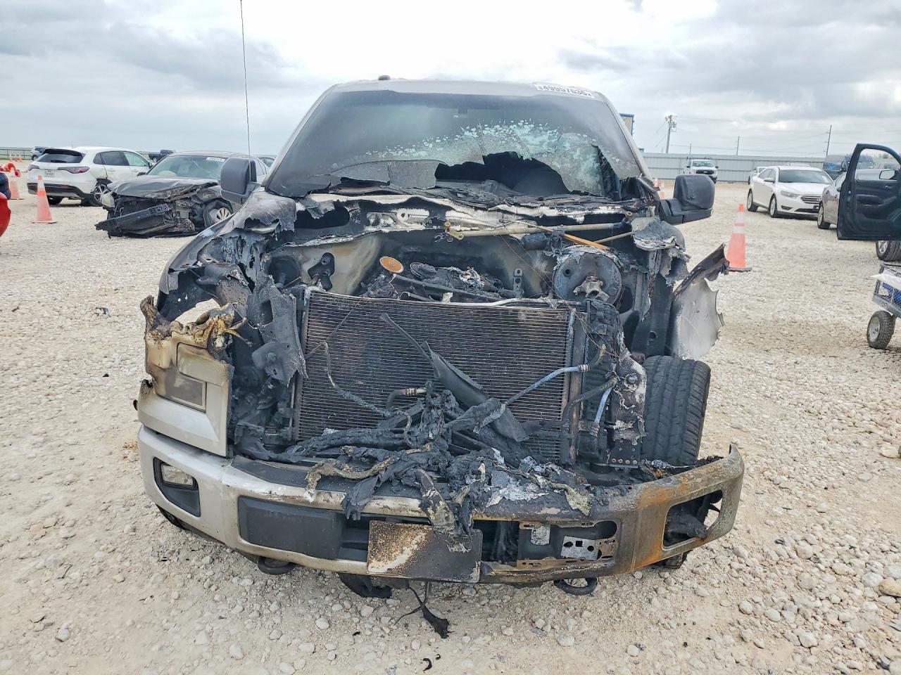 2016 Ford F-150 Lightning VIN 1FTEW1EG7GKF46549 COPART salvage auction — Burn Engine, TX - SALVAGE VEHICLE TITLE, sold $1,750 on 2026-07-09 (photo 5)