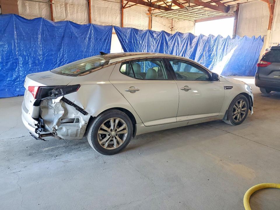 2013 Kia Optima VIN 5XXGN4A73DG127655 COPART salvage auction — REAR END, Salvage Title, sold $300 on 2026-07-13 (photo 3)