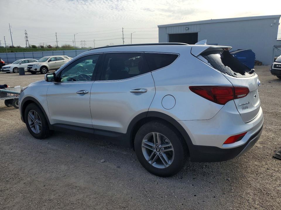 2017 Hyundai Santa fe VIN 5XYZUDLB2HG486512 COPART salvage auction — HAIL, Ia - Cert Of Title-Salvage Title, sold $4,400 on 2026-07-15 (photo 2)