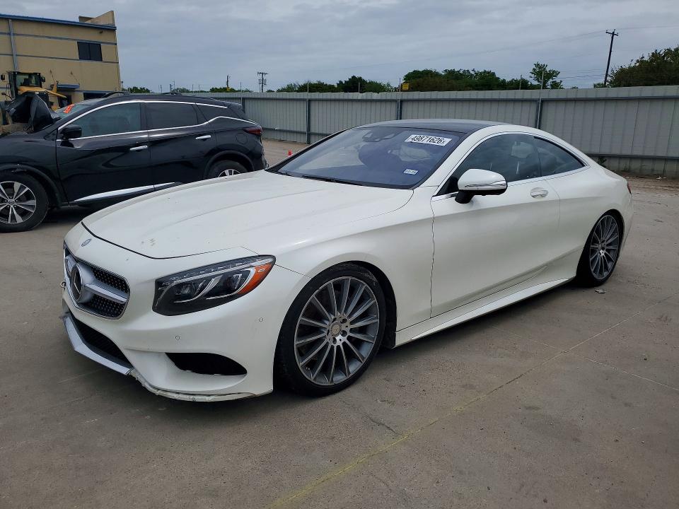 2015 Mercedes-benz S-klasse VIN WDDXJ8FB5FA010566 COPART salvage auction — FRONT END, Tx - Salvage Vehicle Title, sold $13,900 on 2026-07-09 (photo 1)