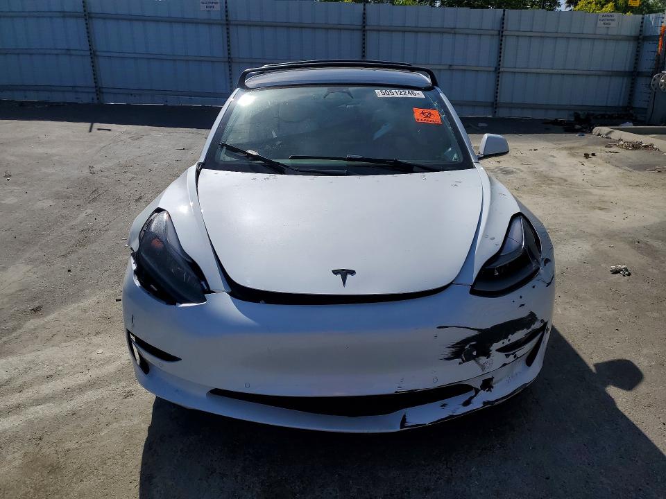 2022 Tesla Model 3 VIN 5YJ3E1EA7NF374670 COPART salvage auction — SIDE, Salvage Title, sold $2,700 on 2026-07-16 (photo 5)