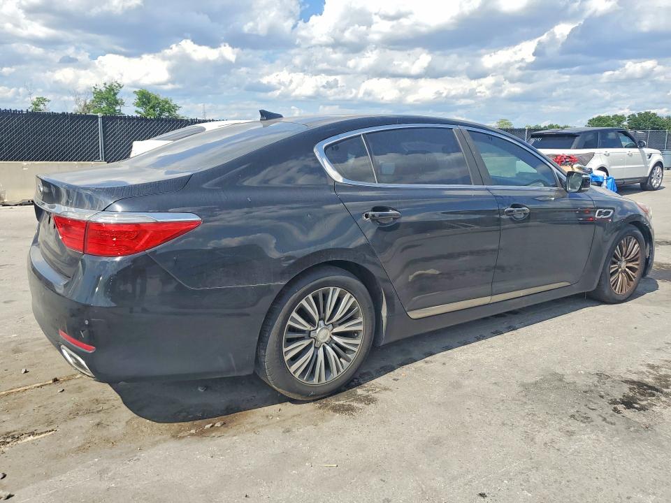 2016 Kia K900 VIN KNALT4D39G6031302 COPART salvage auction — FRONT END, In - Certificate Of Title, sold $2,250 on 2026-07-30 (photo 3)