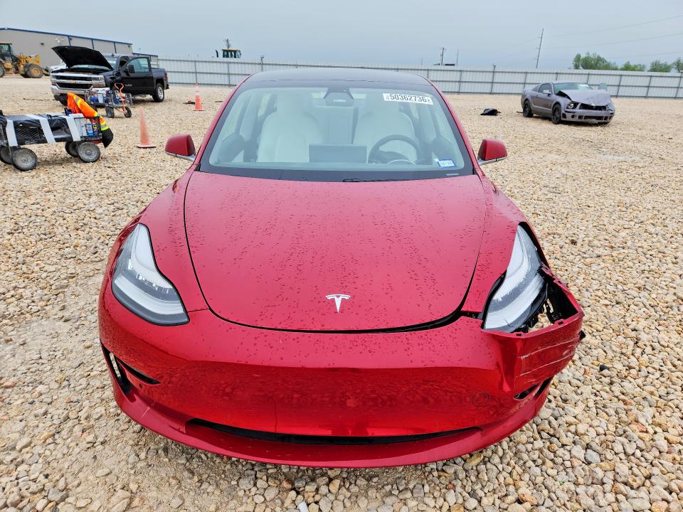 2020 Tesla Model 3 VIN 5YJ3E1EA4LF775168 COPART salvage auction — FRONT END, Tx - Salvage Vehicle Title, sold $5,900 on 2026-07-04 (photo 5)