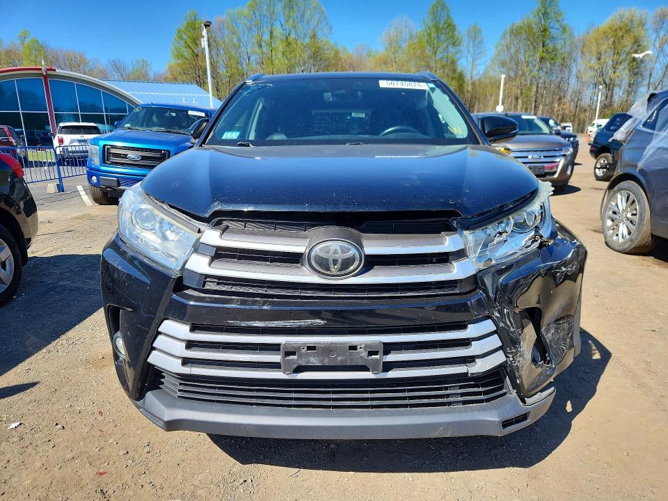 2019 Toyota Highlander VIN 5TDJZRFH4KS926168 COPART salvage auction — FRONT END, Ma - Cert Of Title-Salvage, sold $8,200 on 2026-07-16 (photo 5)