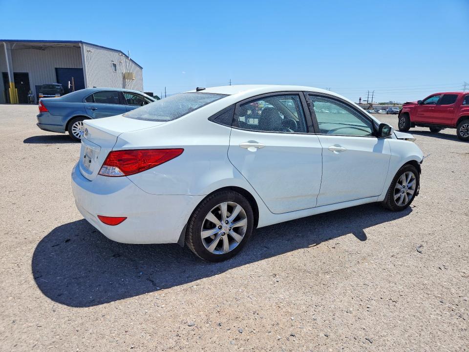 2012 Hyundai VIN KMHCU4AE5CU256310 COPART salvage auction — FRONT END, Az - Cert Of Title - Salvage, sold $1,150 on 2026-07-10 (photo 3)