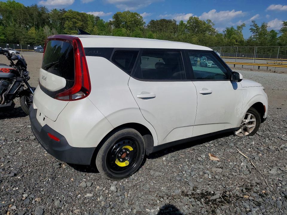 2022 Kia Soul VIN KNDJ23AU0N7156135 COPART salvage auction — UNDERCARRIAGE, Md - Cert Of Salvage > 75% Damage, sold $3,200 on 2026-07-07 (photo 3)