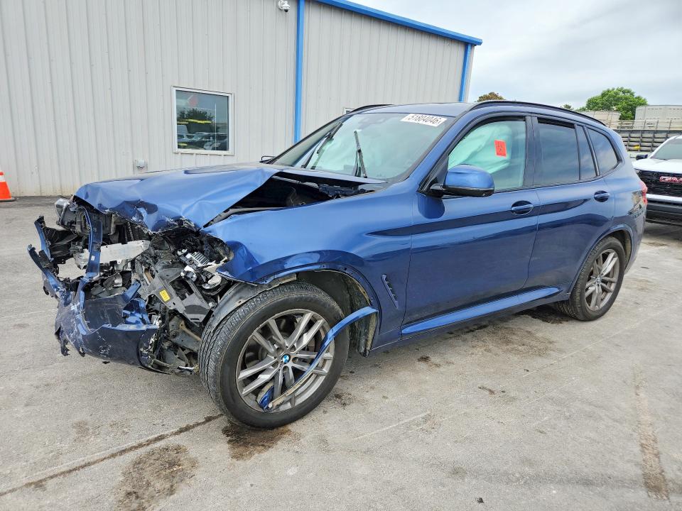 2021 BMW X3 VIN 5UXTY5C02M9D97096 COPART salvage auction — FRONT END, Ok - Cert Of Title-Salvage, sold $4,900 on 2026-07-15 (photo 1)