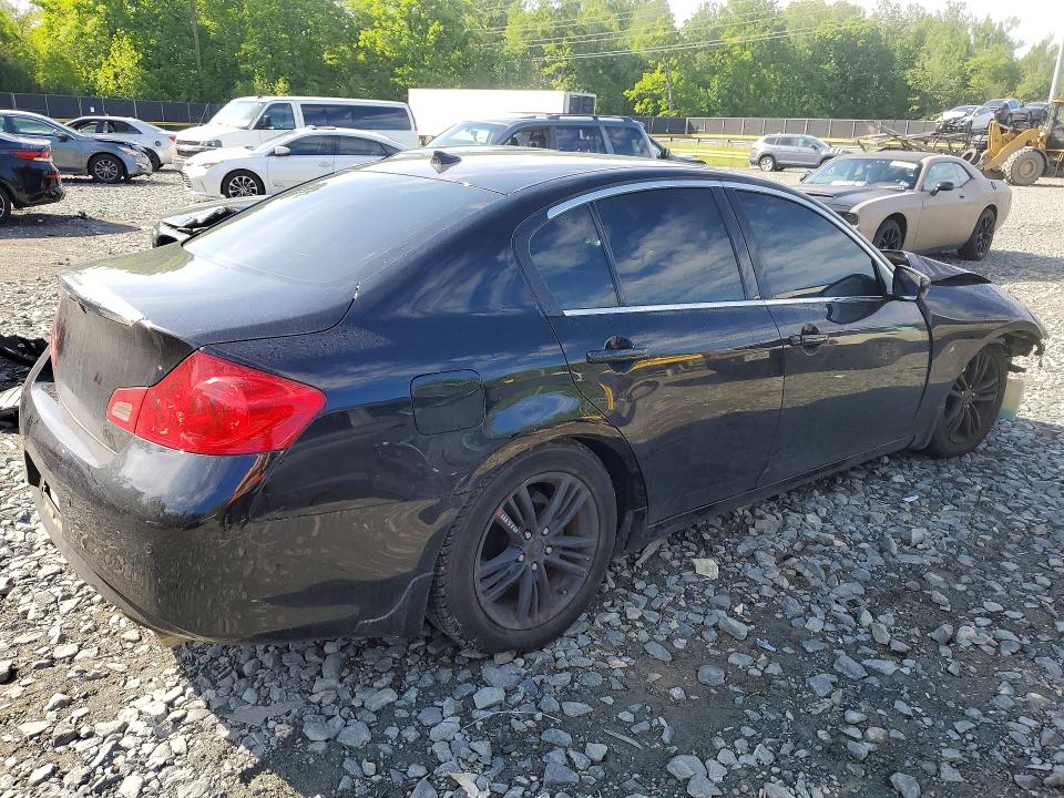 2011 Infiniti G VIN JN1CV6AR3BM404648 COPART salvage auction — FRONT END, Md - Cert Of Salvage > 75% Damage, sold $425 on 2026-07-14 (photo 3)