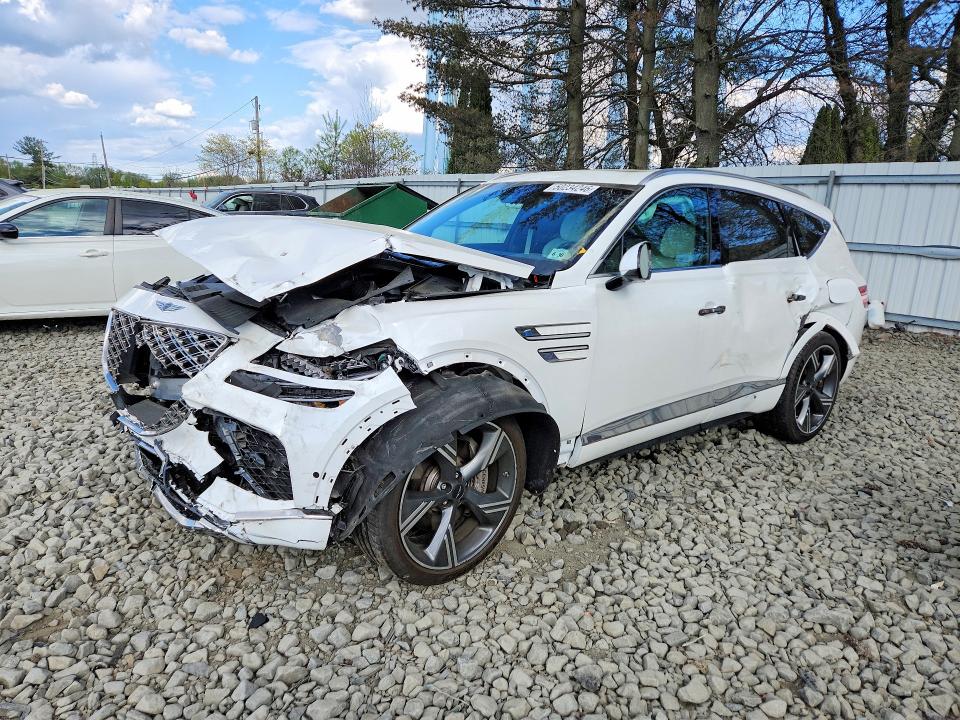 2025 Genesis Gv80 VIN KMUHEESC9SU273424 COPART salvage auction — FRONT END, Id - Salvage Certificate Of Title, sold $16,200 on 2026-08-03 (photo 1)