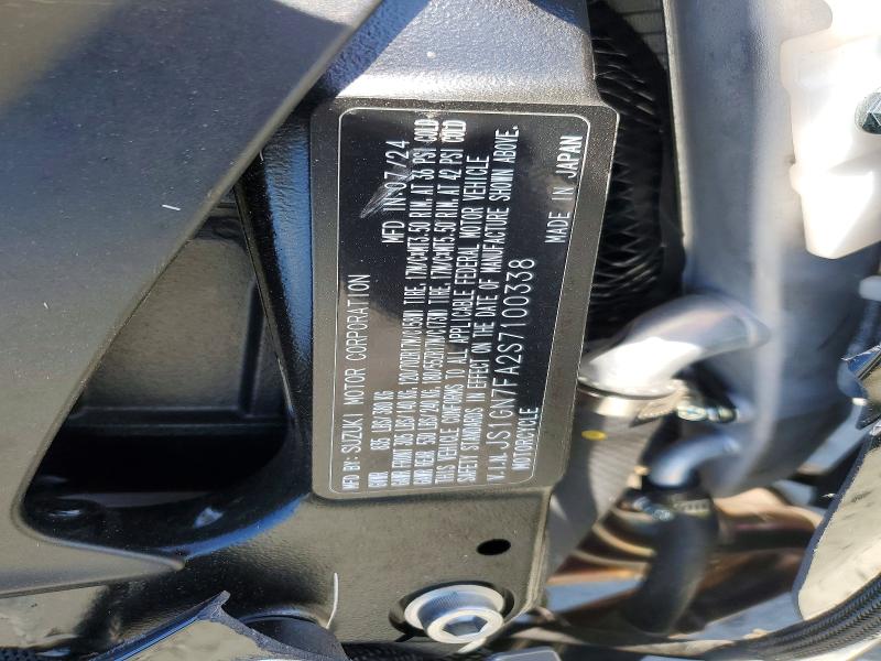 2025 Suzuki Gsx-r VIN JS1GN7FA2S7100338 COPART salvage auction — FRONT END, Sc - Cert Of Title-Salvage, sold $4,450 on 2026-07-02 (photo 9)