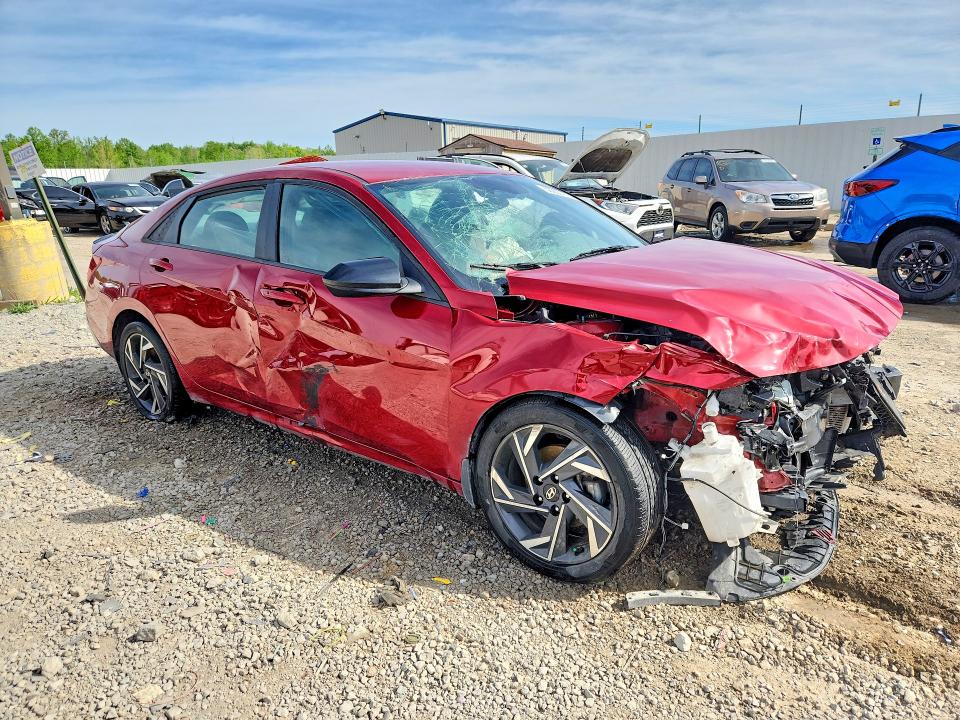 2025 Hyundai Elantra VIN KMHLM4DG8SU998048 COPART salvage auction — FRONT END, Ky - Bill Of Sale/Part Only/No Titl, sold $1,850 on 2026-07-30 (photo 4)