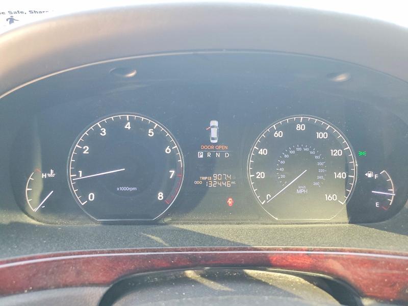 2012 Hyundai Equus VIN KMHGH4JH2CU052483 COPART salvage auction — FRONT END, MD, sold $1,000 on 2026-07-21 (photo 9)