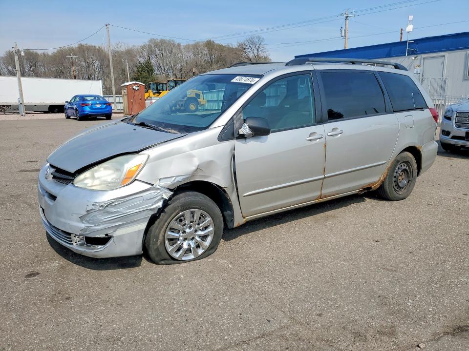 2005 Toyota Sienna VIN 5TDZA23C45S342142 COPART salvage auction — FRONT END, MN - CERTIFICATE OF TITLE, sold $600 on 2026-07-28 (photo 1)