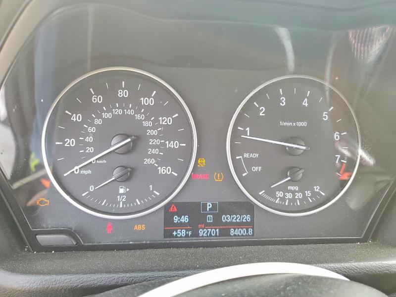 2016 BMW X1 VIN WBXHT3C39G5E50122 COPART salvage auction — UNDERCARRIAGE, Salvage Title, sold $700 on 2026-07-28 (photo 9)