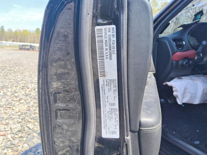 2021 Dodge Durango VIN 1C4SDJH98MC692602 COPART salvage auction — FRONT END, MI - CERTIFICATE OF TITLE, sold $33,750 on 2026-09-17 (photo 8)