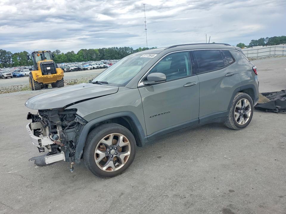 2021 Jeep Compass VIN 3C4NJCCB9MT528243 COPART salvage auction — FRONT END, Nc - Salvage Certificate Of Title, sold $2,700 on 2026-07-02 (photo 1)