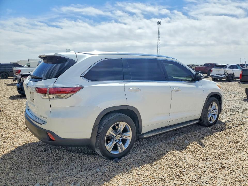 2015 Toyota Highlander VIN 5TDDKRFH8FS208453 COPART salvage auction — HAIL, Tx - Certificate Of Title, sold $7,800 on 2026-07-14 (photo 3)