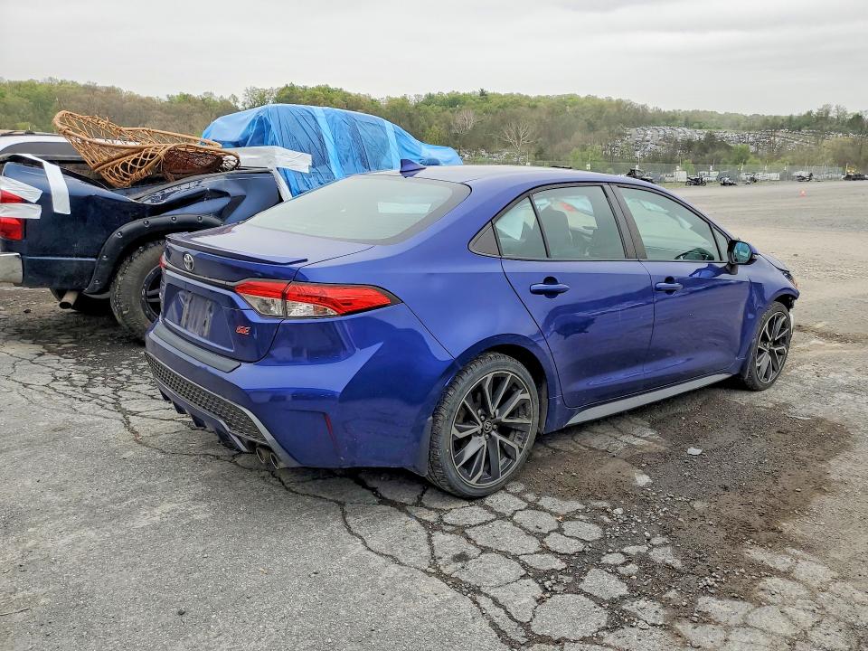 2020 Toyota Corolla VIN 5YFS4RCE1LP034113 COPART salvage auction — FRONT END, Pa - Certificate Of Salvage, sold $5,200 on 2026-07-31 (photo 3)