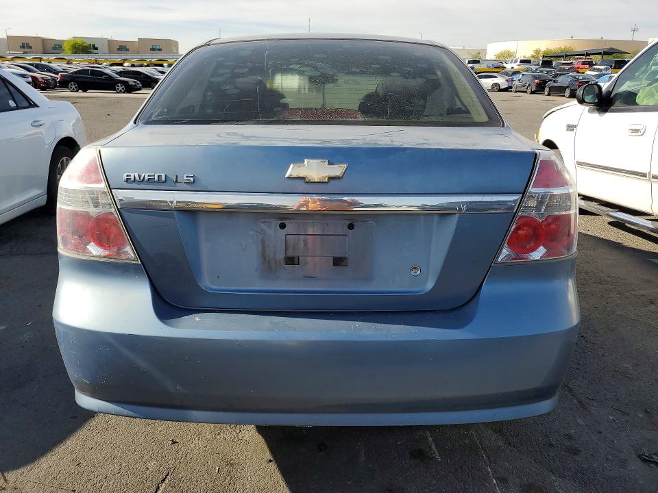 2007 Chevrolet Aveo VIN KL1TD56657B040042 COPART salvage auction — FRONT END, NV - SALVAGE TITLE, sold $125 on 2026-07-20 (photo 6)