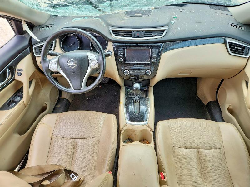 2016 Nissan Rogue VIN 5N1AT2MT5GC731524 COPART salvage auction — ROLLOVER, Tx - Salvage Vehicle Title, sold $1,300 on 2026-07-09 (photo 8)