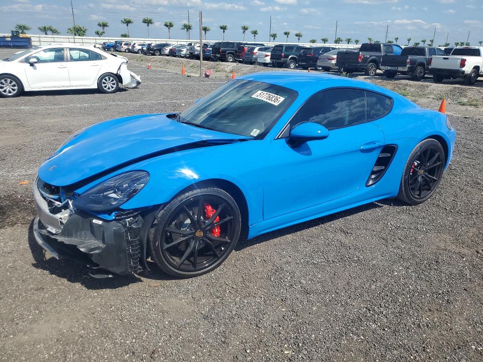 2022 Porsche VIN WP0AB2A86NS263328 COPART salvage auction — FRONT END, Fl - Cert Of Title Slvg Rebuildable, sold $39,500 on 2026-07-06 (photo 1)